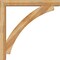 Ekena Millwork Thorton Block Rough Sawn Bracket w/ Offset Brace, Western Red Cedar, 6"W x 42"D x 42"H BKT0604X42X42THR05RWR - alternate 3
